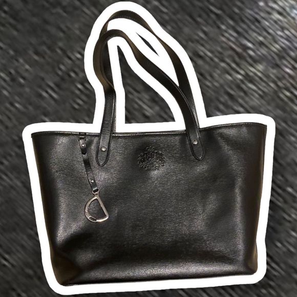 Lauren Polo Ralph Lauren Black Classic Tote - Picture 1 of 9